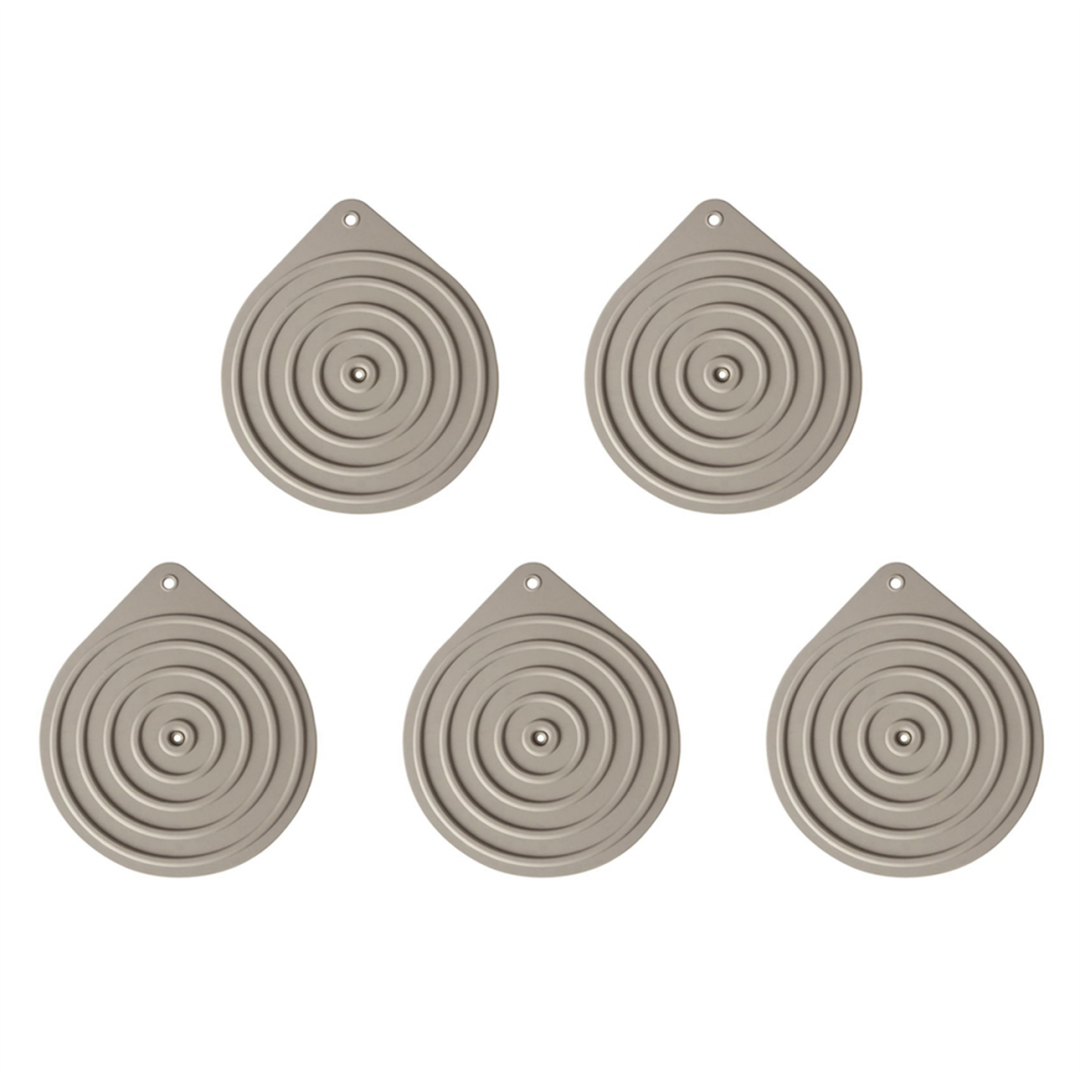 5 Pcs Silicone Microwave Plate Warmers, Non-Slip Food Warming Mats For Oven, Hot Pan Cooking Saudism