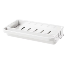 Wall-Mounted Kitchen Storage Rack with Drainage Cloth and Dishwashing Towel Holder - Space-Saving, Easy to Install