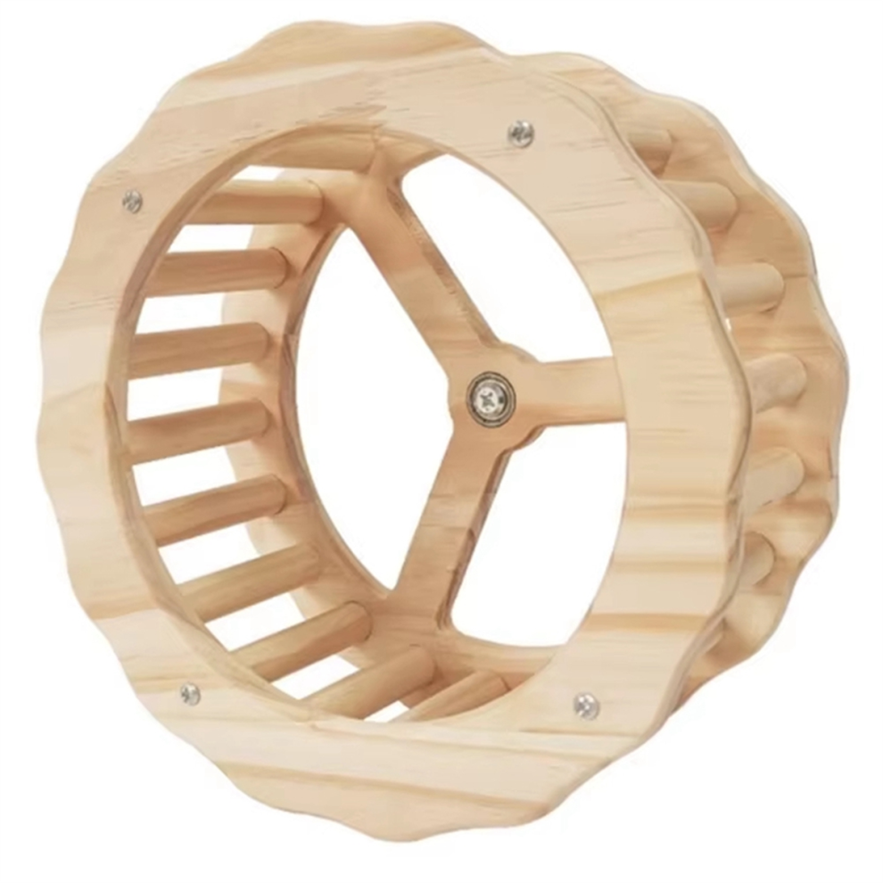 Saudism Bird Cage Perch Rotating Wheel Toy Standing Pet Training Supplies
