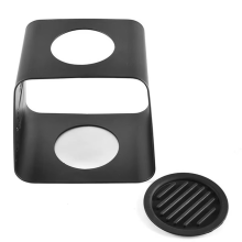 Coffee Dripper Stand Black Metal Extraction Drip Portable Making Accessories with Top Round Hole