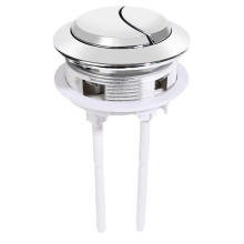 Double Flush Toilet Button Round Water Tank Maintenance Kit Saving Mechanism is Easy to Install and Operate B