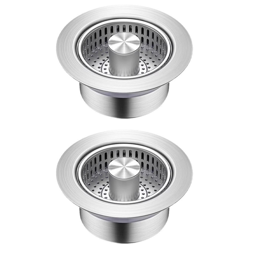 Kitchen Sink Drain Strainer 3In1, 304 Stainless Steel Up Stopper, Anti-Clogging Stopper 4851821545951