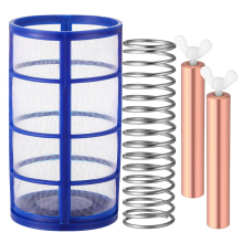 6-Piece Copper Anodized Replacement Kit,Includes Anodes,Basket Screens,Springs and Screws,for Solar Pool Ionizers
