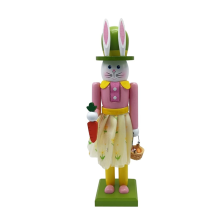 12inch Wooden Nutcracker Decorations,Easter Bunny Decor,Easter Figure,Nutcracker Ornament B