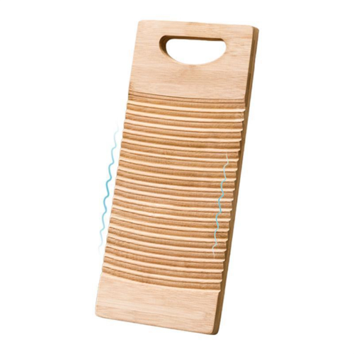 Laundry Cleaning Board Hand Washing Station Wood Scrub Stations Wavy Pattern Efficient Washer 1