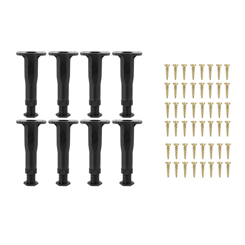 8 Pcs Adjustable Bed Support Legs 5.9 To 11 Inches Frame For Slats Replacement 4851821551792