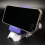 Printed Herringbone Gear Phone Stand, Adjustable Desktop Accessory, Portable and Practical Design White 3