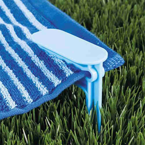 Beach Towel Clip Camping Mat Plastic Picnic Cloth 2