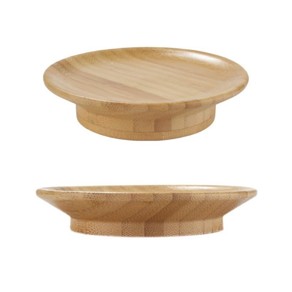 Saudism Wine Glass Gourmet Tray Bamboo Lid Tray.