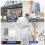 Retractable Clothesline ,14Ft Heavy Duty Clothes Drying Laundry Line, Wall Mounted White 3