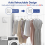 Retractable Clothesline ,14Ft Heavy Duty Clothes Drying Laundry Line, Wall Mounted White 4