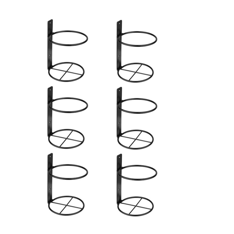 Wine Wall Holder, 6 Pack Mounted Rack, Metal Bottle Display Holder for Storage Theme Decor-image-OPC-PJSGXQC-NEW