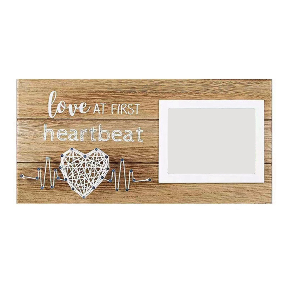 Baby Scan Photo Frame For Mummy And Daddy, Wooden 4X6 Inch, Engraved Keepsake Saudism