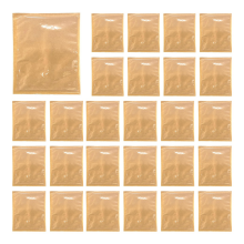 100pcs Heat Seal Bakery Bags, Grease Proof Kraft Paper Biscuit Packaging Cake Bags for Donut Dough Baked Goods