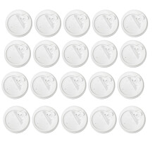 200Pcs Count Coffee Cup Lids, 3.54inch Disposable Plastic Lids for 10oz, 12oz, 16oz, and 20oz Paper Cups White