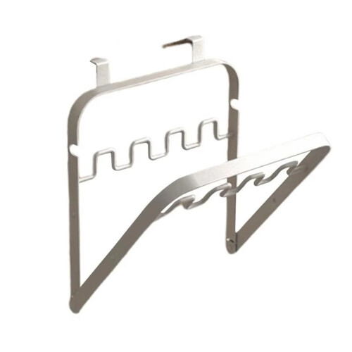 Trash Bag Holder Hangable Bracket for Garbage Pouch Metal Kitchen Doors Folding Waste Can 1