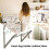 Trash Bag Holder Hangable Bracket for Garbage Pouch Metal Kitchen Doors Folding Waste Can 5