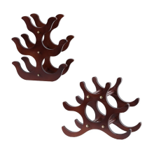 Wooden Wine Rack Countertop Storage Vertical Design Room Bar Decoration