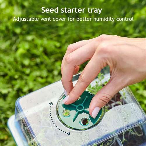 Thickened Seedling Pot with Light Box Small Plant Ventilation Valve 2