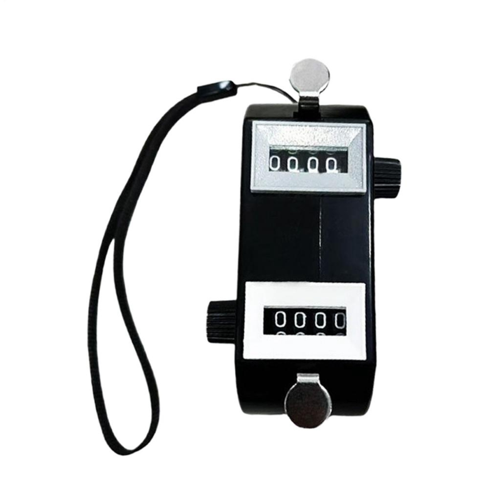 Golf Double Head Counter Number Count Tally Clicker with Four Digit Display Handheld Manual-image-OPC-PJSH58K-NEW