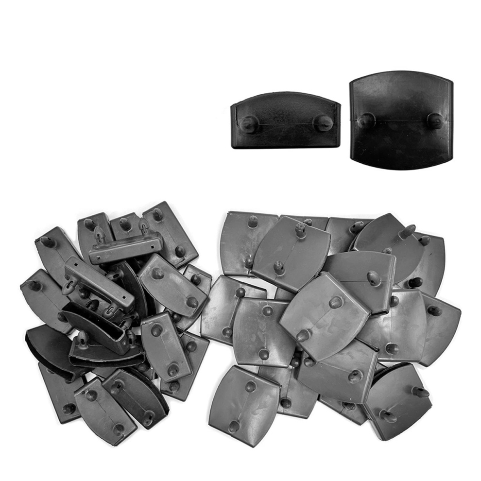 54X9mm Black Replacement Bed Slat Plastic Centre Caps Or End Holders For Holding Securing Wooden Slats Base 4851821579499