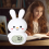 Charging Cute Shaped Night Light Clock Sleep Atmosphere Multiple Colors Bedroom with Music Function 9