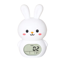 Charging Cute Shaped Night Light Clock Sleep Atmosphere Multiple Colors Bedroom with Music Function