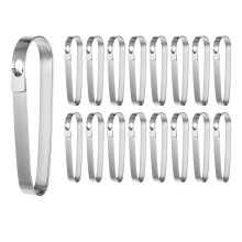 16 Pcs Real Estate Sign Clips for Rider Hanging Signs Stainless Steel Clip