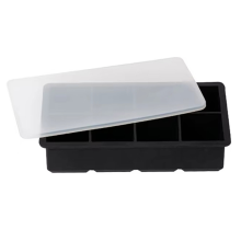 Ice Cake Tray Silicone Mold Large Square Maker 8 Grid for Whiskey Cocktail