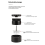 51MM Adjustable Coffee Distributor Powder Needle Stirring Tool Black 7