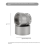 53MM Adjustable Coffee Distributor Anti-Slip Powder Distributor, Needle Gray 3