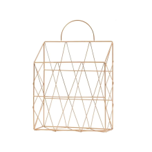 File Organizer Wall Mount Decorative Vertical Wire Shelf Display Holder Stylish Space Saving Storage B