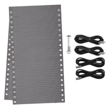 Chair Replacement Fabric with 4 Bungee Cord Lounge Cloth Mesh Repair Kit for Patio Recliner Outdoor Lawn Pool B