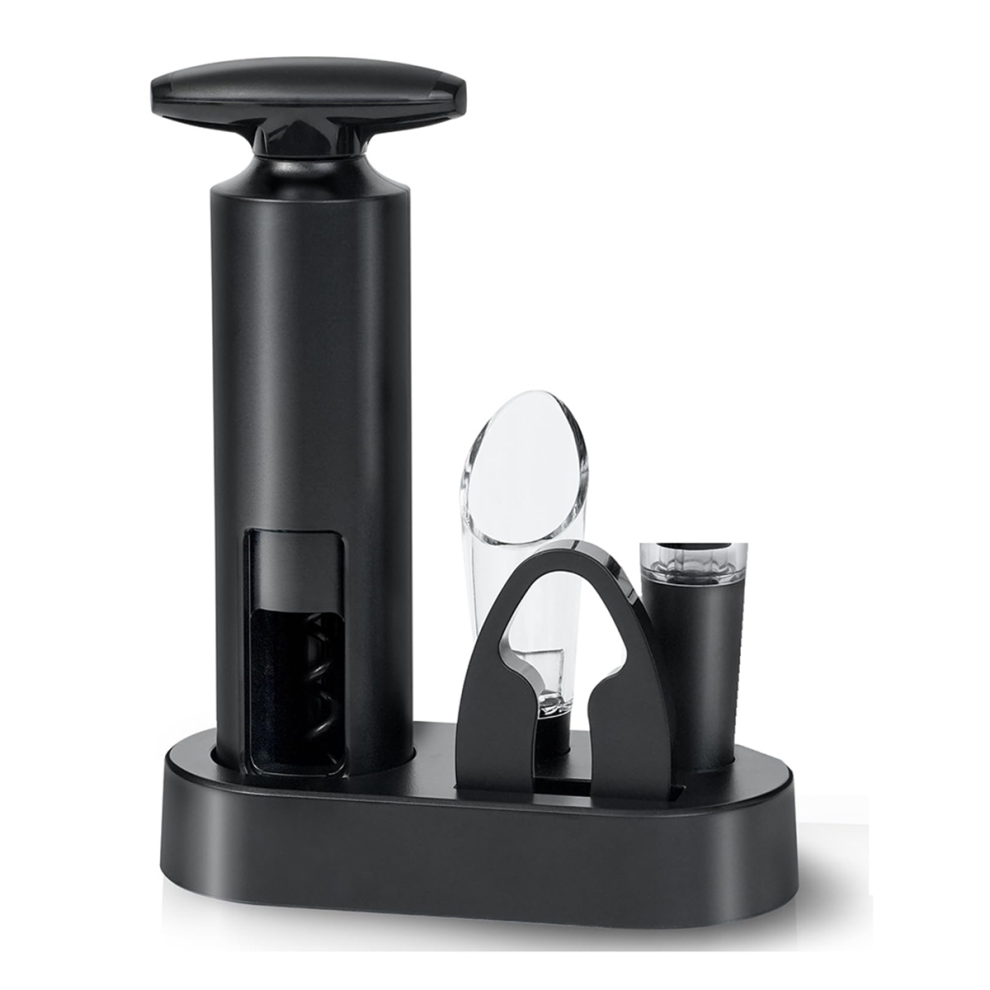 Saudism Wine Opener Set, Corkscrew Bottle Set With Foil Cutter, Pourer, Vacuum Stopper, Wines