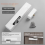 Door Closer Stopper Automatic Lock Retractable Closing Type Home Improvement White Left 3
