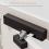 Door Closer Stopper Automatic Lock Retractable Closing Type Home Improvement White Left 5