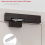 Door Closer Stopper Automatic Lock Retractable Closing Type Home Improvement White Left 6