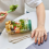 Interval Salad Box Crisper Container Leakproof Breakfast Fruit Storage Plastic Containers Keep Fresh 5