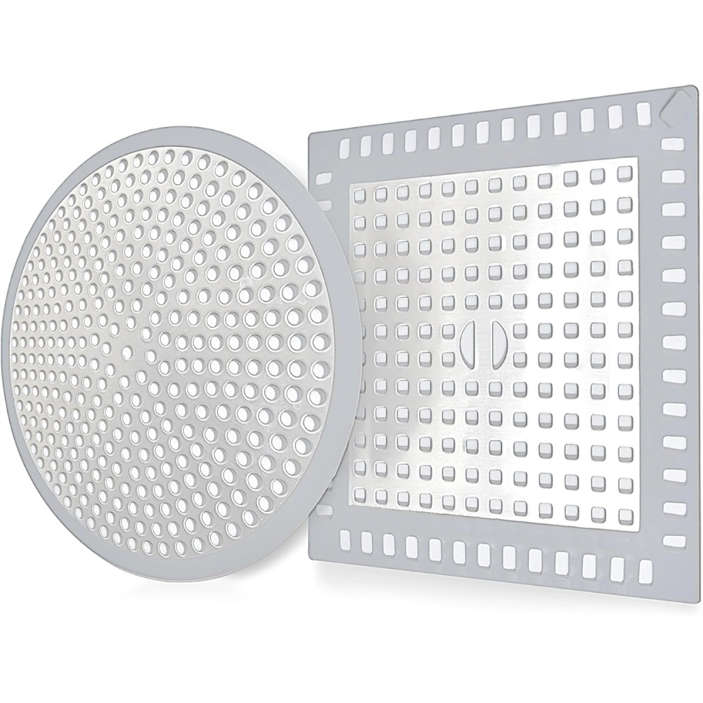 Shower Drain Hair Catcher,2Pcs Catcher,Shower Cover/Filter, Bathroom/Kitchen Sink Strainer 4851537573552