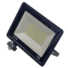 LED PIR Motion Sensor Floodlight Outdoor Wall Light White 100W IP66 Waterproof Spotlight for Garden