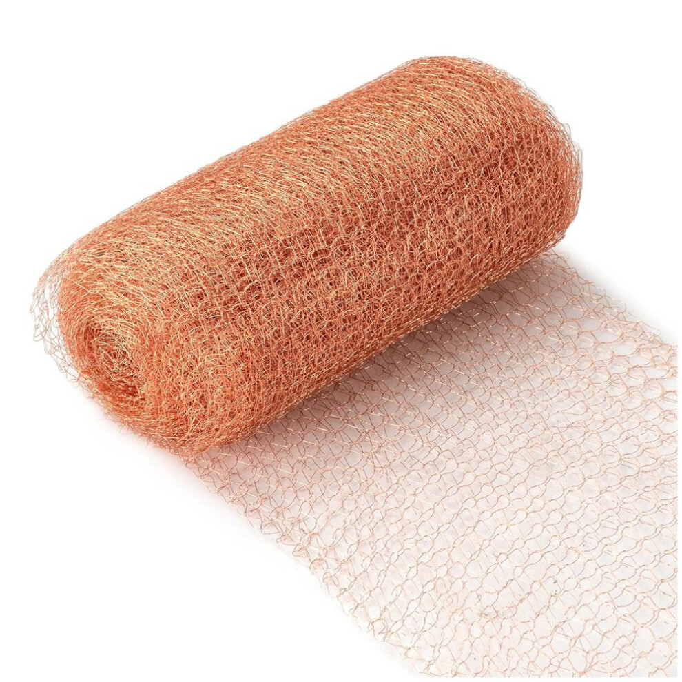 3pcs 12.7cmx3meter Copper Knitted Wire Mesh Rustproof Roll for Rodent Garden House Ideal DIY-image-OPC-PJSHD79-NEW