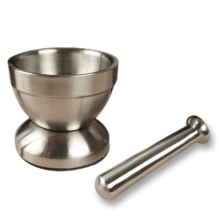 Small Mortar and Pestle Set Stainless Steel Multipurpose Medicine Jar Household Crusher Food Grinder
