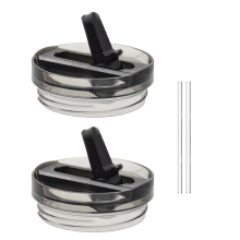 2PCS Cup Lids for Leakproof, Lid Replacement 40oz with 2 Straws