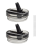 2PCS Cup Lids for Leakproof, Lid Replacement 40oz with 2 Straws 2