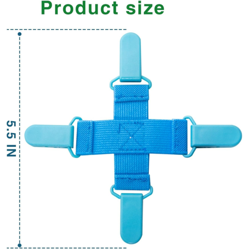 2 Pack Bed Sheet Detangler Reduces Laundry Tangles Keep Sheets/Duvet Covers/Blankets From Tangling, Twisting 2