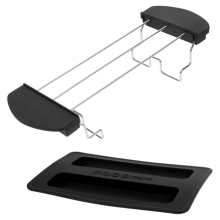 2pcs Silicone Toaster Dust Covers Black Kitchen Lid Bread Maker Appliance Cover for Oven Versatile