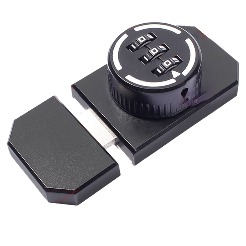 Photos - Door Lock Password Lock Black Silver Bolt Metal Door Latch Anti-Theft Safety Combination Digit Padlock Outdoor Gate Hardware