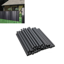 30Pack PVC Mounting Clips, Privacy Screen, Screen Strips for Double Rod Mats, Clamp Rail