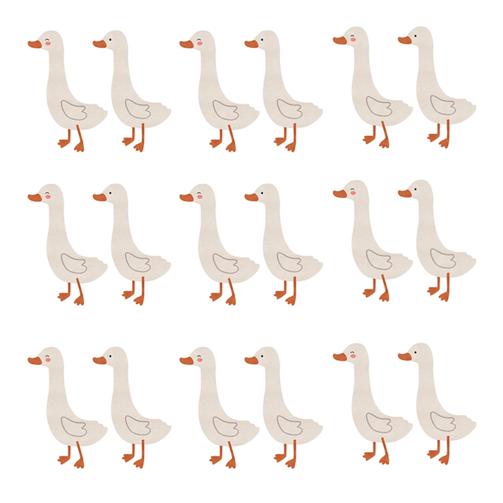 Saudism Cute Goose Duck Wall Stickers,Waterproof Pvc Decals,Funny Animals Art Decorations For Nursery Bedroom Murals Decor