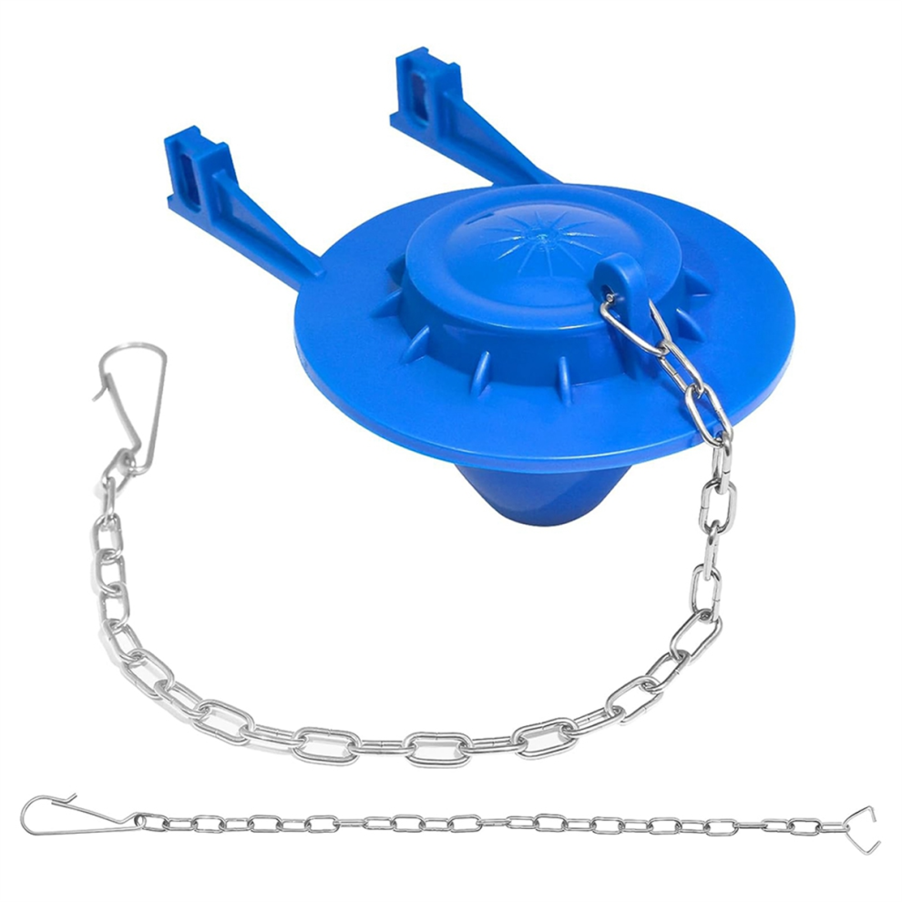 1Set Universal Toilet Flapper Replacement Kit 2 Inch Tank With Stainless Chains 4851537590412